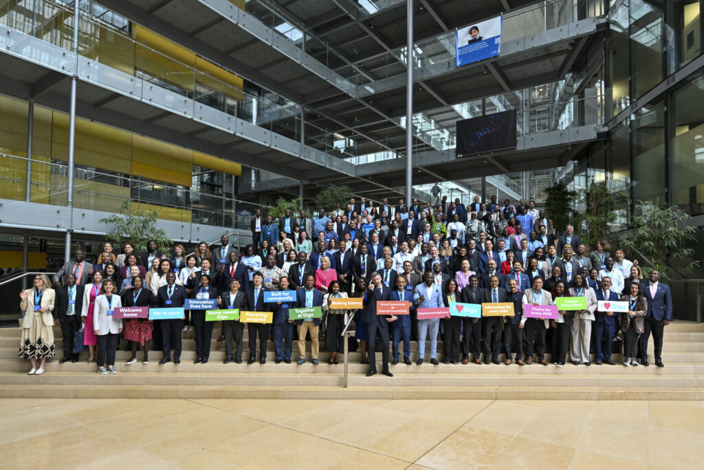 Official Picture of the GCF 2025 at the Giga Connectivity Forum 2025. The Giga Connectivity Forum brings together government officials, regulators, development organizations and high-level experts from 8-10 July to Geneva, Switzerland to explore solutions to accelerate school connectivity. © Gabriel Lado